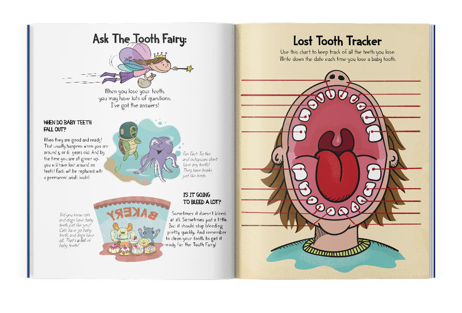 Rebel Tooth Fairy Pillow and Tooth Fairy Book Gift Set