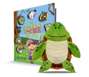 Kai Sea Turtle Tooth Fairy Pillow and Tooth Fairy Book Gift Set