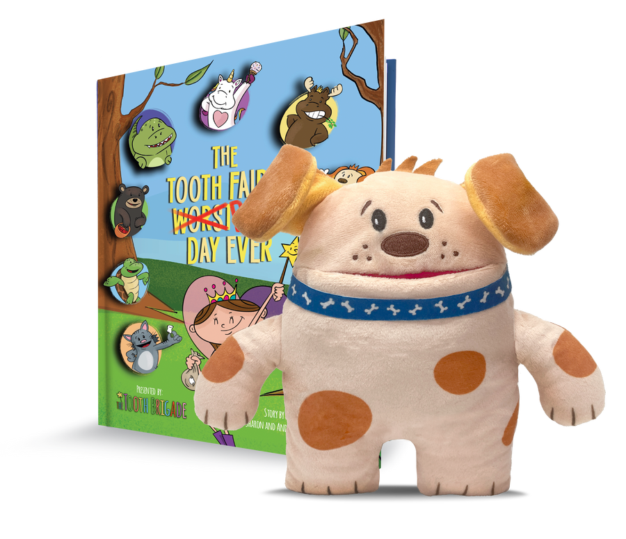 Obi Dog Tooth Fairy Pillow and Tooth Fairy Book Gift Set