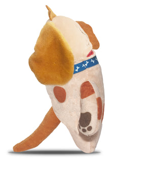 side view of the tooth fairy tooth pillow Obi Dog