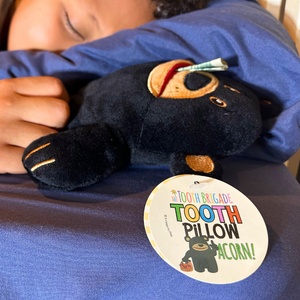 Acorn the Black Bear Tooth Fairy Pillow