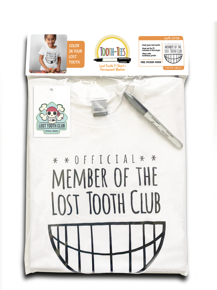 Official Member of the Lost Tooth Club Customizable T shirt