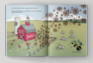 Tooth Brigade Storybook Sneak Peek Page - farmer flanderberry's